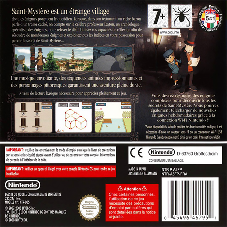 Professeur Layton et l'Étrange Village : une version Switch en